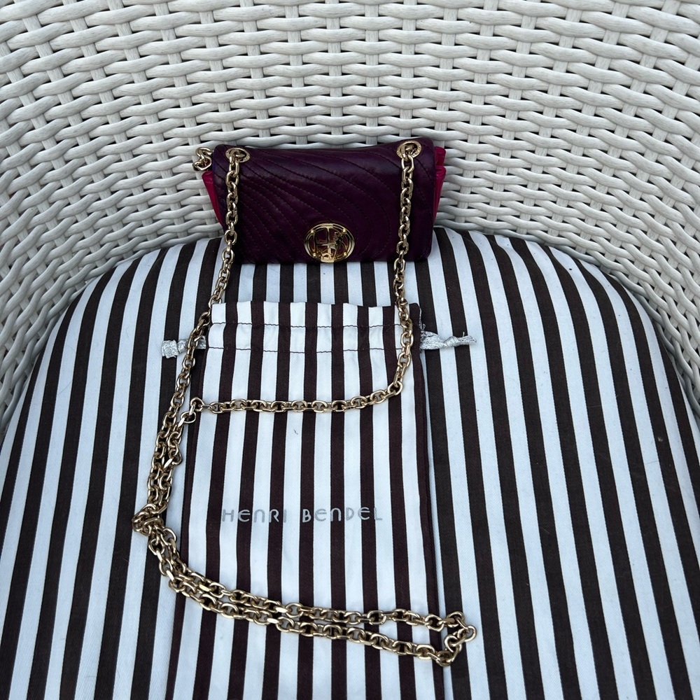 Henri Bendel No. 7 Leather Mini Quilted Crossbody Bag - Picture 4 of 10